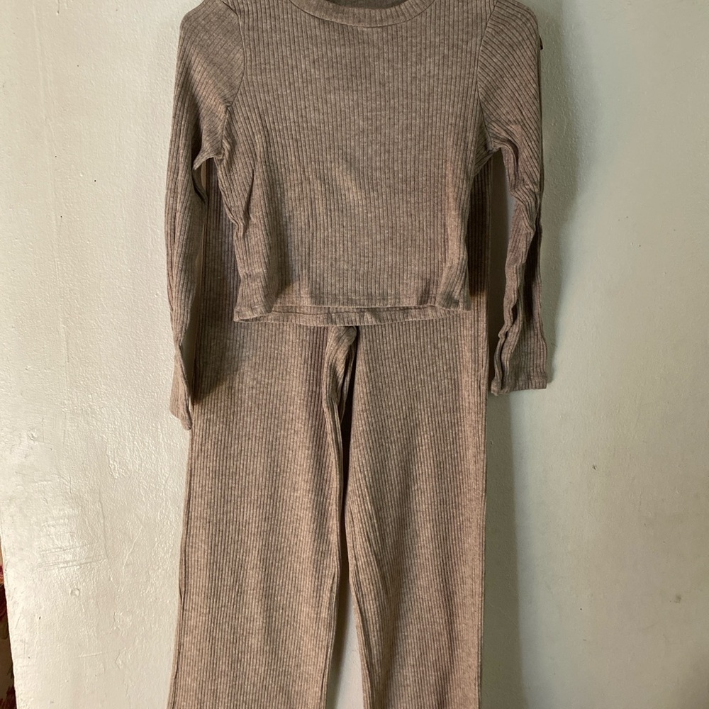 Iris Ribbed Knitwear in Tan